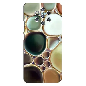 Мраморний чехол на Nokia 9 (VPrint) (Радужний Мрамор)
