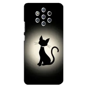 Чехол с принтом для Nokia 9 (AlphaPrint) Модные коты (Силуэт котика)