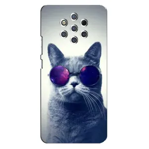 Чехол с принтом для Nokia 9 (AlphaPrint) Модные коты (Стильный кот)