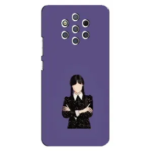 Чохли Венсдей на Nokia 9 Уенсдей (AlphaPrint) (Венздей у чорному)