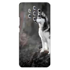 Чохол з Хаскі Nokia 9 - (AlphaPrint) (Вірний собака)