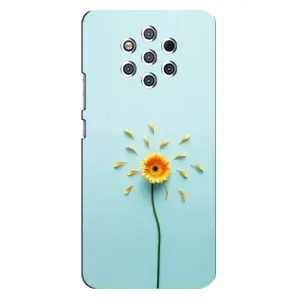 Чохли з квітами для Nokia 9 (VPrint) (Жовта квітка)