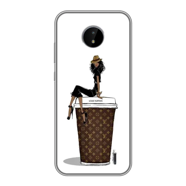 Чехол с принтом «кофе LOUIS VUITTON» для Nokia C10 Чехол с принтом «кофе LOUIS VUITTON» для Nokia C10