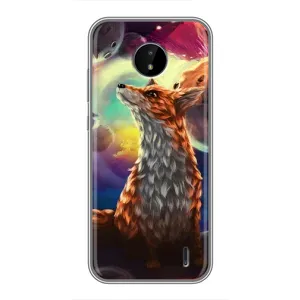Чохли з картинкою Лисичка для Nokia C10 (VPrint) (Лисичка в космосі)