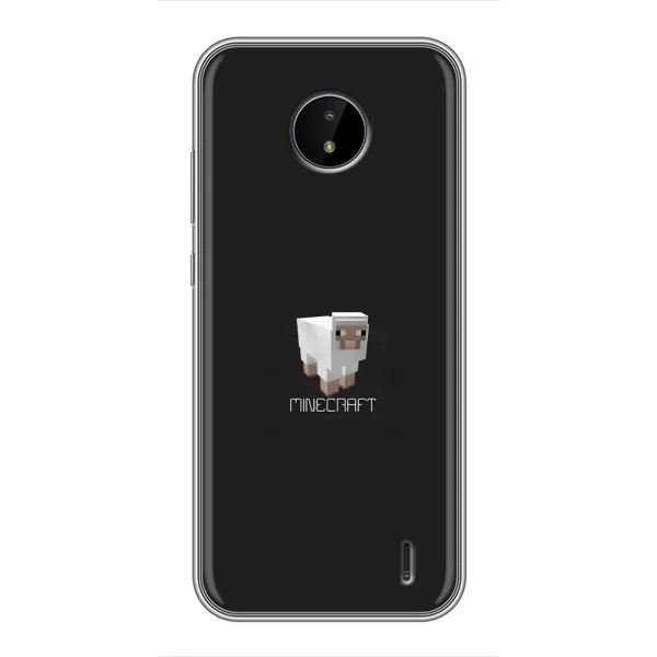 Чехол с принтом «Овечка Майнкрафт» для Nokia C10