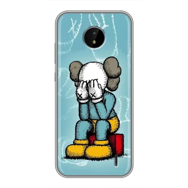 Чохол з принтом «Плач Bearbrick» для Nokia C10