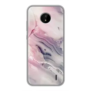Мраморный чехол на Nokia C10 (VPrint) (Пурпурный Мрамор)