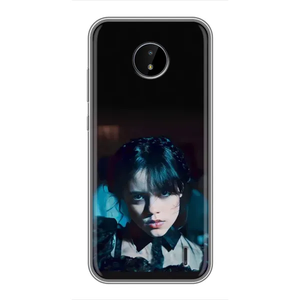 Чехол с принтом «взгляд Уэнздей» для Nokia C10 Чехол с принтом «взгляд Уэнздей» для Nokia C10