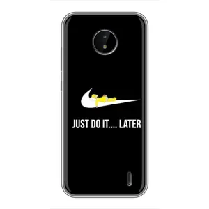 Чехол с Симпсонами для Nokia C20 Plus (VPrint) (Гомер Later)