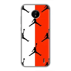 Чехлы для Nokia C20 Plus - с картинкой JORDAN (AlphaPrint) (Лого Джордан)