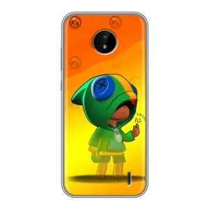Чехол для Nokia C20 Plus Бравл Старс (VPrint) (Мальчик Леон)