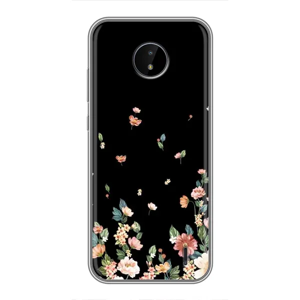 Чехол с принтом «Маленькие цветы» для Nokia C20 Plus
