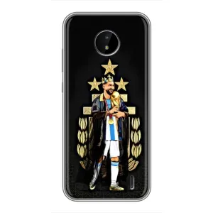 Чехлы для Nokia C20 Plus (Leo чемпион) (AlphaPrint) (Месси Король)