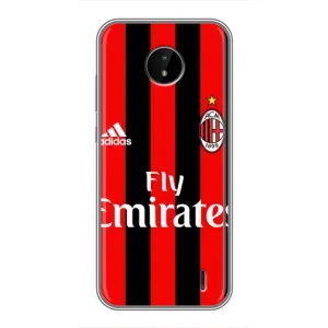 Чехлы для Nokia C20 Plus (VPrint) - Футбольные клубы (Milan)
