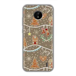 Новогодние, Праздничные Чехлы для Nokia C20 Plus - 2024 год (Новогодние пряники)