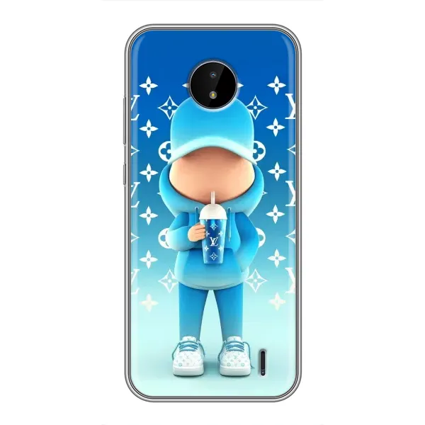 Чехол с принтом «Парень LV» для Nokia C20 Plus