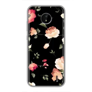 Чехлы с Цветами для Nokia C20 Plus (VPrint) (Розочки)