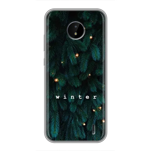 Чехол с принтом «Winter» для Nokia C20 Plus