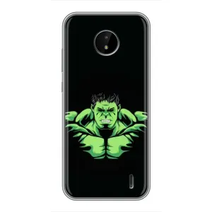 Чехлы с героями Марвел Nokia C20 Plus (VPrint) (Зелёный Халк)