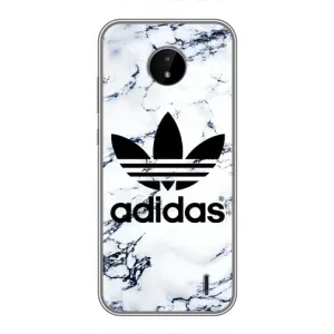 Чехлы Адидас для Nokia C20 (AlphaPrint) (Адидас на мраморе)