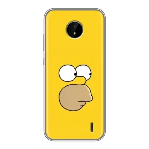 Чехол с Симпсонами для Nokia C20 (VPrint) (Гомер)