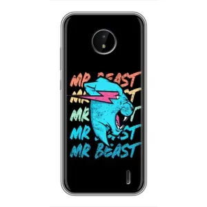 Чехлы Мистер Бист для Нокиа С20 (logo Mr beast)