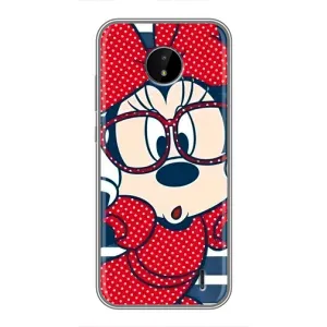 Эксклюзивный чехол для Nokia C20 (AlphaPrint - Мультяшные) (Маус в очках)