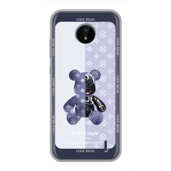 Чохол з принтом «Медведик LV» для Nokia C20