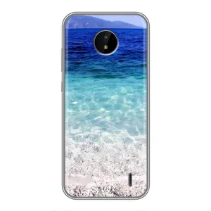 Силиконовый чехол с КАРТИНКАМИ лето для Nokia C20 (AlphaPrint) (Море)
