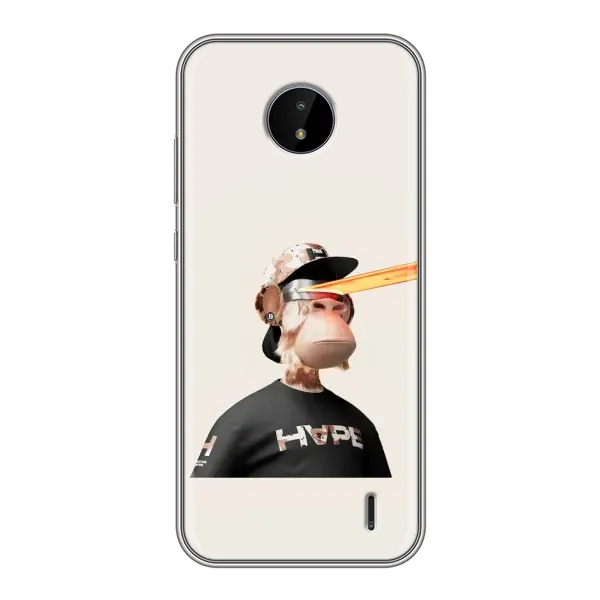 Чохол з принтом «мавпа NFT в окулярах» для Nokia C20