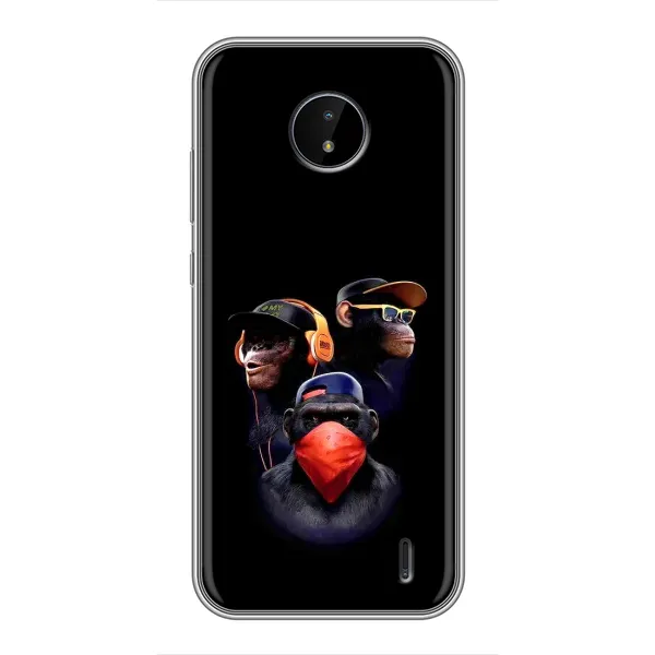 Чехол с принтом «Три обезьяны» для Nokia C20