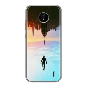 Чехол с человеком пауком для Nokia C20 - (AlphaPrint) (Паук человек)