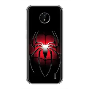 Чехол с человеком пауком для Nokia C20 - (AlphaPrint) (Паук марвел)