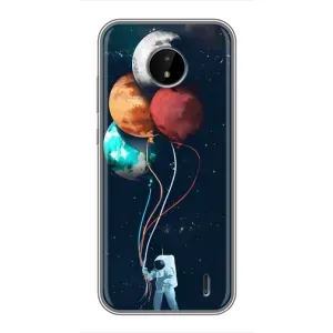 Космические Чехлы для Нокиа С20 (VPrint) (Планеты шарики)