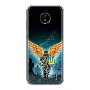 Чехлы с картинкой ЗСУ для Nokia C20 (AlphaPrint) (Солдат ЗСУ)