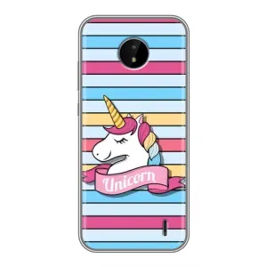 Чехол для Нокиа С20 - (Единорожки - Новинки) (AlphaPrint) (Unicorn)