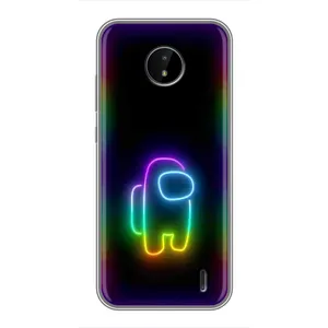 Чехол Амонг Ас для Nokia C20 (AlphaPrint) (Яркий скин)