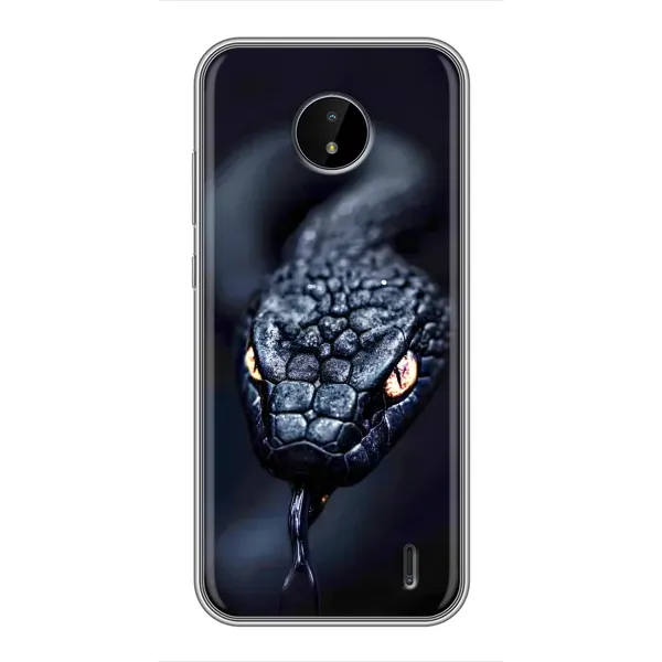 Чохол з принтом «Чорна змія» для Nokia C20