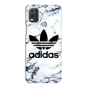 Чохли Адидас для Nokia C21 Plus (AlphaPrint) (Адідас на мраморі)