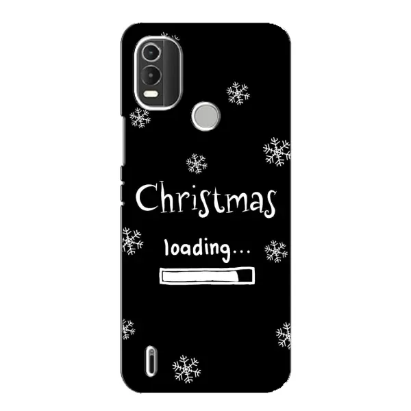Чехол с принтом «Christmas loading» для Nokia C21 Plus