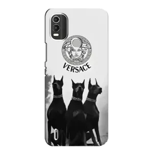 Чехлы VERSACE для Нокиа С21 Плюс (PREMIUMPrint) (Доберман Версаче)