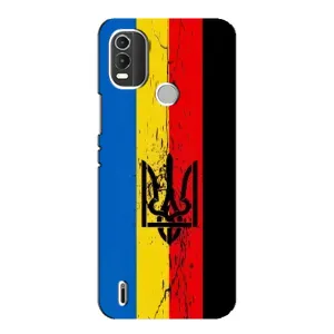 Украинские Чехлы для Nokia C21 Plus с картинкой УПА (AlphaPrint) (Флаг УПА)