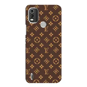 Чехлы Луи Витон для Nokia C21 Plus (AlphaPrint - LOUIS VUITTON) (фон LOUIS VUITTON)