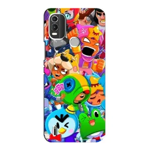 Чехлы Brawl Stars для Nokia C21 Plus (AlphaPrint) (Герої Бравл Старс)