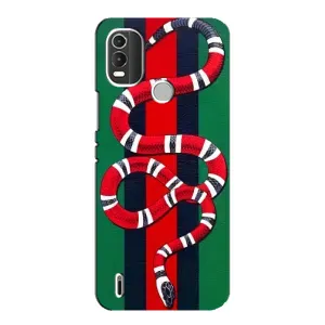Чехлы ГУЧЧИ для Нокиа С21 Плюс (AlphaPrint) (Gucci змия)