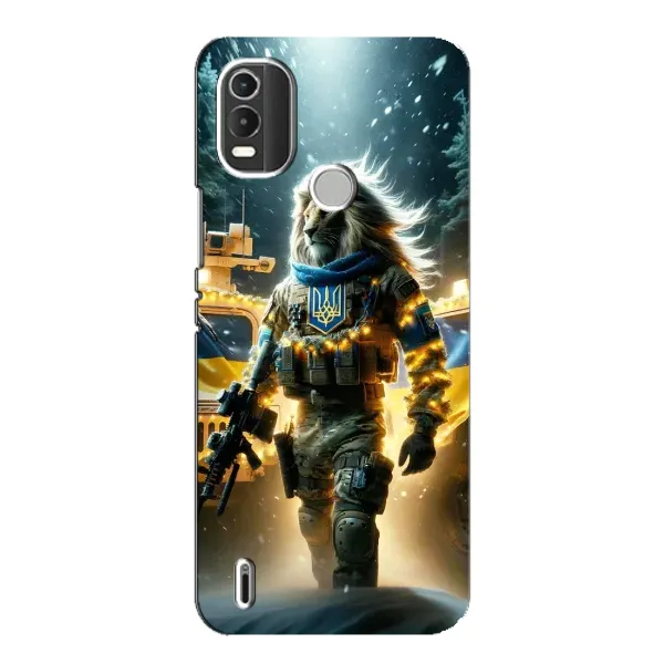 Чохол з принтом «ЛЕВ ЗСУ» для Nokia C21 Plus