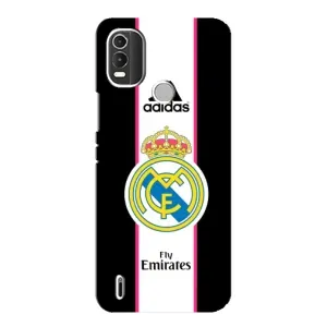 Чехол для Nokia C21 Plus с принтом (Лого Real Madrid)