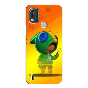 Чехол для Nokia C21 Plus Бравл Старс (VPrint) (Мальчик Леон)