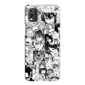 Анимешный чехол для Nokia C21 Plus (Ahegao manga)