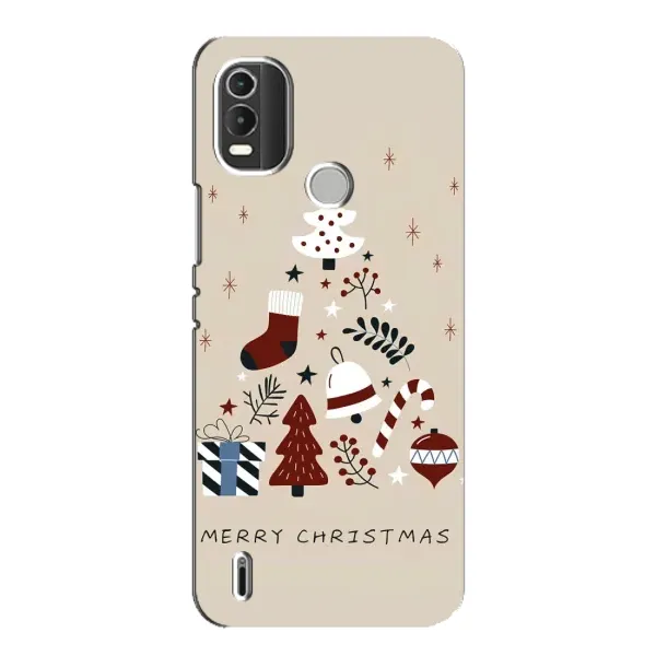 Чохол з принтом «Merry Christmas» для Nokia C21 Plus